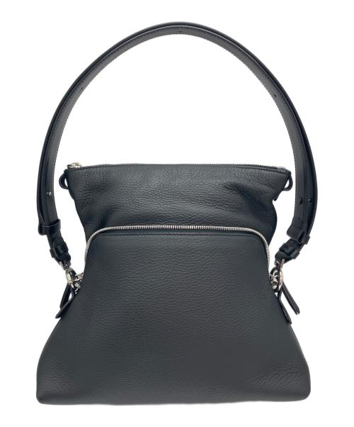 Maison Margiela（メゾンマルジェラ）Maison Margiela (メゾンマルジェラ) 5AC レザー クラッチ & ショルダーバッグ ブラックの古着・服飾アイテム