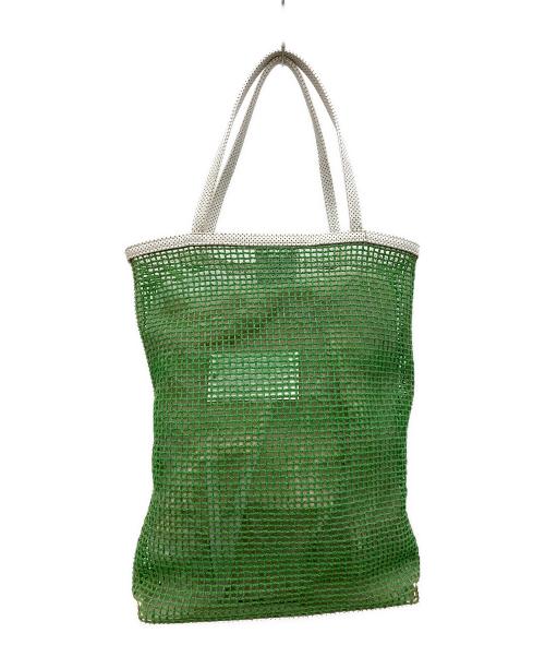 CHANEL（シャネル）CHANEL (シャネル) トートバッグ グリーン×ホワイトの古着・服飾アイテム