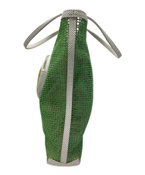 CHANEL（シャネル）CHANEL (シャネル) トートバッグ グリーン×ホワイトの古着・服飾アイテム