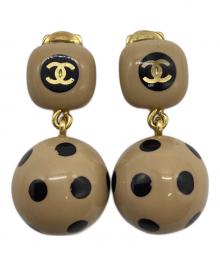 CHANEL（シャネル）の古着「ドットボール イヤリング」｜ベージュ