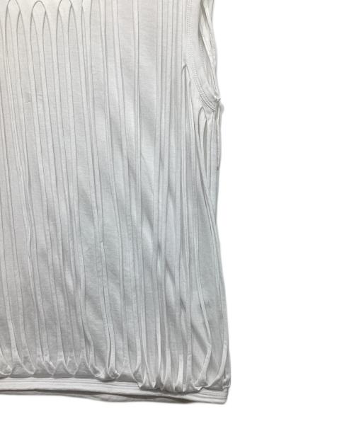 Maison Margiela（メゾンマルジェラ）Maison Margiela (メゾンマルジェラ) ノースリーブカットソー ホワイト サイズ:Sの古着・服飾アイテム