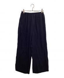 MUSE de Deuxieme Classe（ミューズ ドゥーズィエム クラス）の古着「Sheer easy パンツ」｜ネイビー