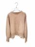 MADISON BLUE (マディソンブルー) PEARL DAMAGE CD BRITISH WOOL KNIT ベージュ サイズ:S：28000円