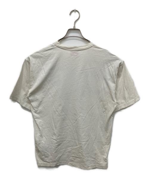 DIESEL（ディーゼル）DIESEL (ディーゼル) オーバルD フロッキープリントTシャツ ホワイト サイズ:Sの古着・服飾アイテム