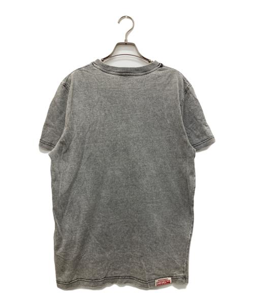 DIESEL（ディーゼル）DIESEL (ディーゼル) アシッドウォッシュTシャツ グレー サイズ:Lの古着・服飾アイテム