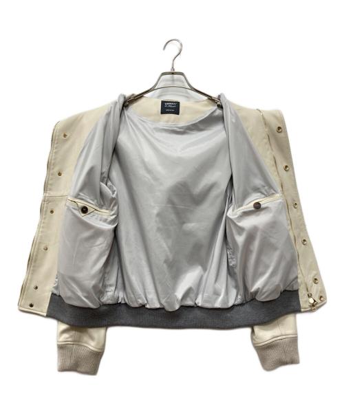 EMMETI（エンメティ）EMMETI (エンメティ) URBINO レザーパーカ グレー サイズ:50の古着・服飾アイテム