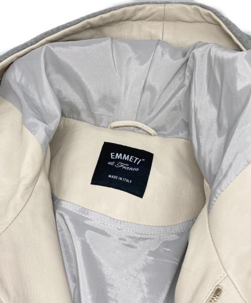 EMMETI（エンメティ）EMMETI (エンメティ) URBINO レザーパーカ グレー サイズ:50の古着・服飾アイテム