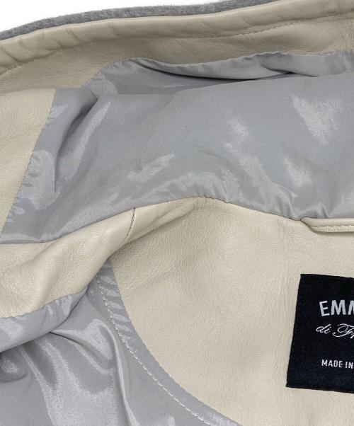 EMMETI（エンメティ）EMMETI (エンメティ) URBINO レザーパーカ グレー サイズ:50の古着・服飾アイテム