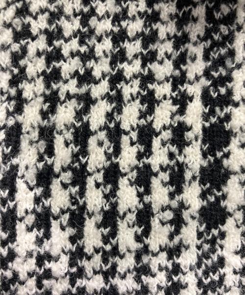 Vandori（ヴァンドリ）Vandori (ヴァンドリ) DESIGNWORKS (デザインワークス) 別注 グレンチェック ニットコート ブラック サイズ:サイズ　SMの古着・服飾アイテム