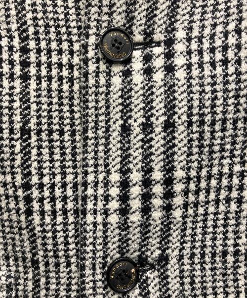 Vandori（ヴァンドリ）Vandori (ヴァンドリ) DESIGNWORKS (デザインワークス) 別注 グレンチェック ニットコート ブラック サイズ:サイズ　SMの古着・服飾アイテム