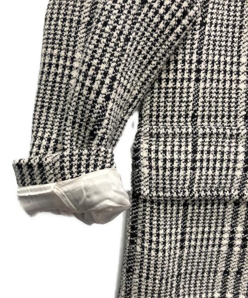 Vandori（ヴァンドリ）Vandori (ヴァンドリ) DESIGNWORKS (デザインワークス) 別注 グレンチェック ニットコート ブラック サイズ:サイズ　SMの古着・服飾アイテム