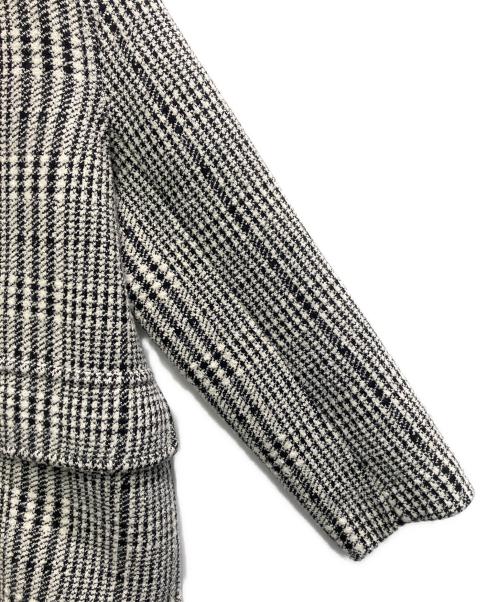 Vandori（ヴァンドリ）Vandori (ヴァンドリ) DESIGNWORKS (デザインワークス) 別注 グレンチェック ニットコート ブラック サイズ:サイズ　SMの古着・服飾アイテム