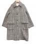 Vandori（ヴァンドリ）の古着「別注 グレンチェック ニットコート」｜ブラック