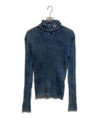 DIESELディーゼル）の古着「K-RISTOPHER　リブタートルニット」｜インディゴ