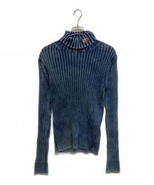 DIESEL（ディーゼル）の古着「K-RISTOPHER　リブタートルニット」｜インディゴ