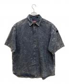 ）の古着「コットンポプリンガーメントダイ 半袖シャツ」｜ブラック