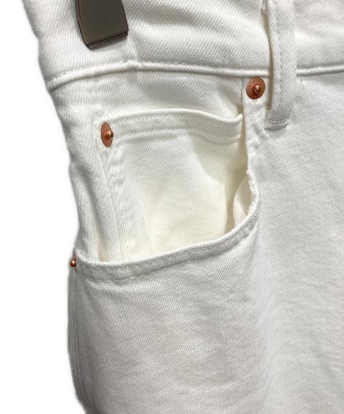 POLO RALPH LAUREN（ポロ・ラルフローレン）POLO RALPH LAUREN (ポロ・ラルフローレン) ハイライズテーパードフィットジーンズ ホワイト サイズ:26Rの古着・服飾アイテム