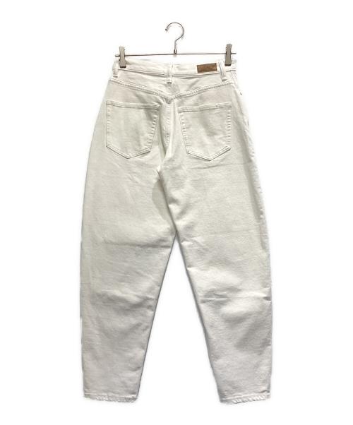 POLO RALPH LAUREN（ポロ・ラルフローレン）POLO RALPH LAUREN (ポロ・ラルフローレン) ハイライズテーパードフィットジーンズ ホワイト サイズ:26Rの古着・服飾アイテム