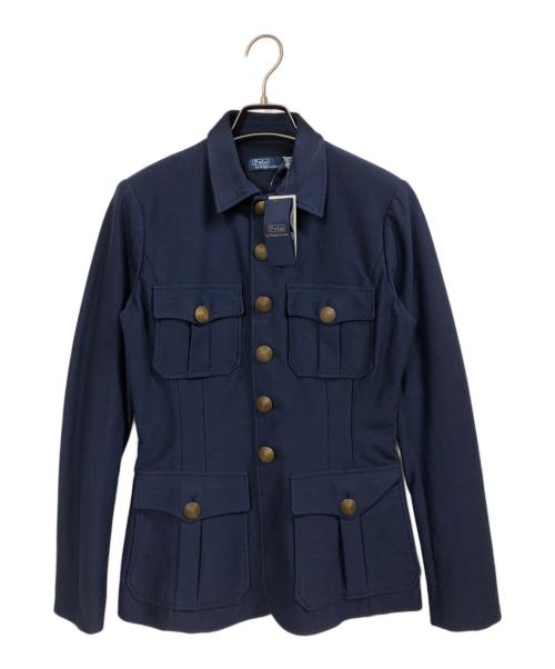 POLO RALPH LAUREN（ポロ・ラルフローレン）POLO RALPH LAUREN (ポロ・ラルフローレン) ストレッチ コットン ツイル ブレザー ネイビー サイズ:2の古着・服飾アイテム