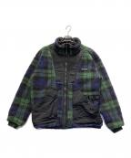 Columbiaコロンビア）の古着「シカゴアベニューパターンドリバーシブルフリースジャケット」｜ブラック