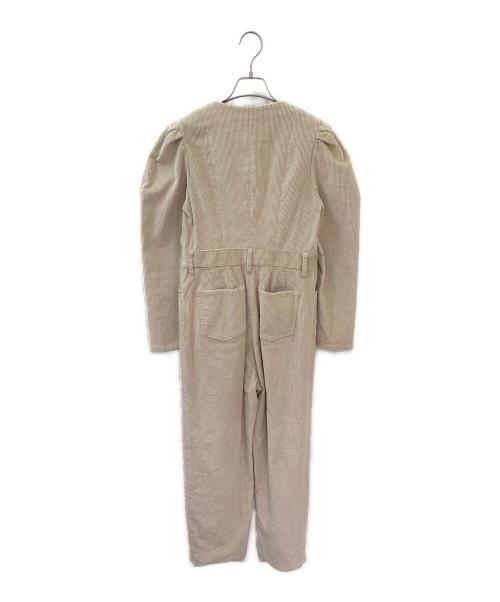 CLANE（クラネ）CLANE (クラネ) CORDUROY JUMPSUIT アイボリー サイズ:１の古着・服飾アイテム