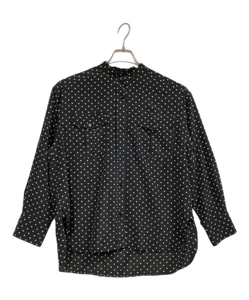 martinique（マルティニーク）martinique (マルティニーク) ドットブラウス ブラック サイズ:FREEの古着・服飾アイテム