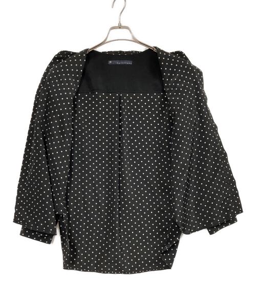martinique（マルティニーク）martinique (マルティニーク) ドットブラウス ブラック サイズ:FREEの古着・服飾アイテム
