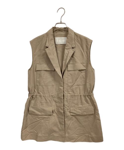 icB（アイシービー）icB (アイシービー) UnleashLite ジレ ベージュ サイズ:4 (9)の古着・服飾アイテム