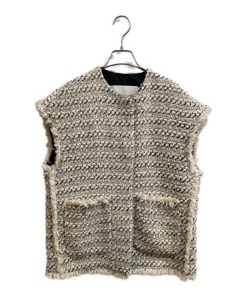 DEPAREILLE（デパリエ）DEPAREILLE (デパリエ) ツイードベスト ベージュ サイズ:ーの古着・服飾アイテム