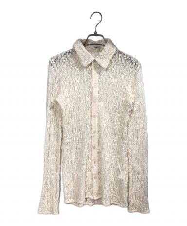 中古・古着通販】CLANE (クラネ) LADY LACE SHIRT ホワイト サイズ:1