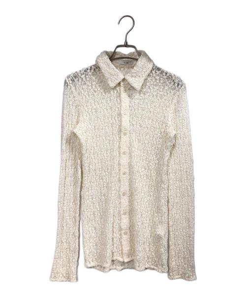 CLANE（クラネ）CLANE (クラネ) LADY LACE SHIRT ホワイト サイズ:1 未使用品の古着・服飾アイテム