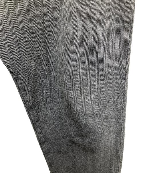 yohji yamamoto+noir（ヨウジヤマモトプリュスノアール）yohji yamamoto+Noir (ヨウジヤマモトプリュスノアール) ヘリンボーンパンツ グレー サイズ:2の古着・服飾アイテム