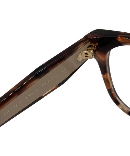 PRADA（プラダ）PRADA (プラダ) アイウェア ブラウン サイズ:55□17の古着・服飾アイテム