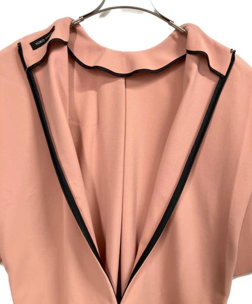YOKO CHAN（ヨーコチャン）YOKO CHAN (ヨーコチャン) 7分袖ワンピース ピンク サイズ:36の古着・服飾アイテム