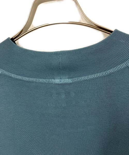 THREE DOTS（スリードッツ）THREE DOTS (スリードッツ) サルファイドダイ モックネックドレス グリーン サイズ:Sの古着・服飾アイテム