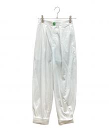 nagonstans（ナゴンスタンス）の古着「ROUND PANTS」｜ホワイト