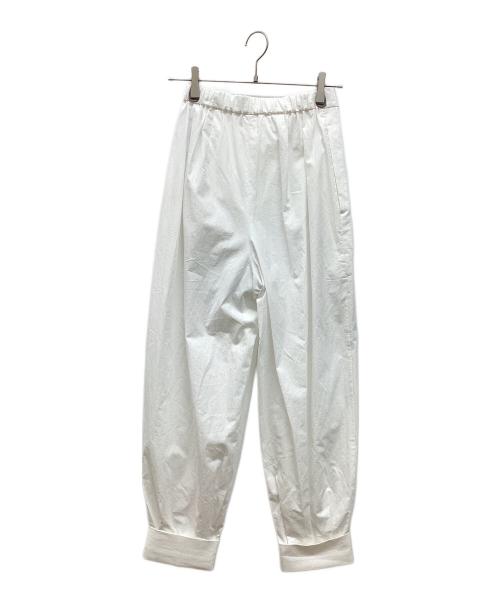 nagonstans（ナゴンスタンス）nagonstans (ナゴンスタンス) ROUND PANTS ホワイト サイズ:Sの古着・服飾アイテム