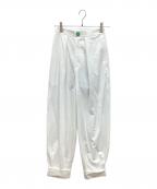 nagonstansナゴンスタンス）の古着「ROUND PANTS」｜ホワイト