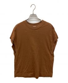 DRIES VAN NOTEN（ドリスヴァンノッテン）の古着「ノースリーブカットソー」｜ブラウン