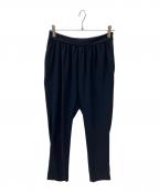 YOKO CHANヨーコチャン）の古着「ギャザードパンツ イージースリム テーパード」｜ネイビー