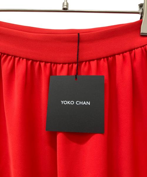 YOKO CHAN（ヨーコチャン）YOKO CHAN (ヨーコチャン) ギャザーパンツ レッド サイズ:36の古着・服飾アイテム