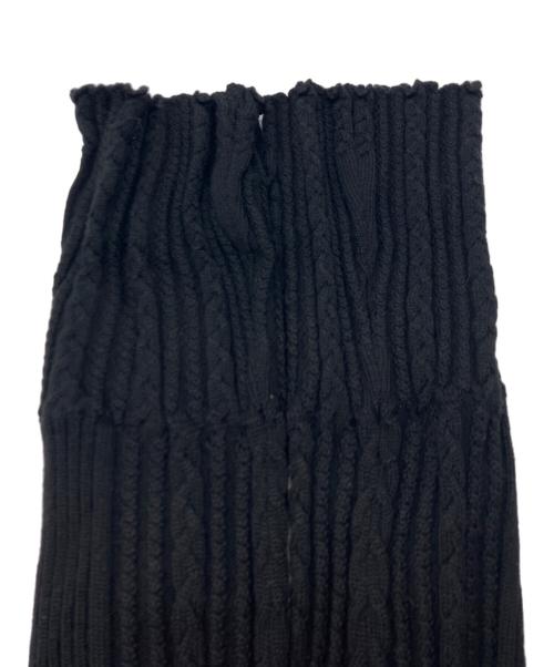 Jean Paul GAULTIER（ジャンポールゴルチェ）Jean Paul GAULTIER (ジャンポールゴルチェ) ニットドッキングシルクレースワンピース ブラック サイズ:40の古着・服飾アイテム