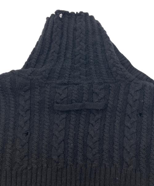 Jean Paul GAULTIER（ジャンポールゴルチェ）Jean Paul GAULTIER (ジャンポールゴルチェ) ニットドッキングシルクレースワンピース ブラック サイズ:40の古着・服飾アイテム