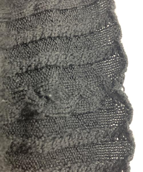 Jean Paul GAULTIER（ジャンポールゴルチェ）Jean Paul GAULTIER (ジャンポールゴルチェ) ニットドッキングシルクレースワンピース ブラック サイズ:40の古着・服飾アイテム