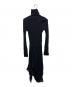 Jean Paul GAULTIER (ジャンポールゴルチェ) ニットドッキングシルクレースワンピース ブラック サイズ:40：18000円