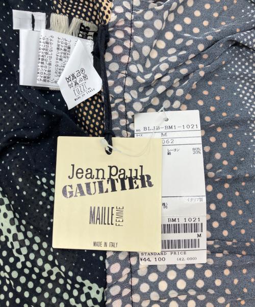 Jean Paul GAULTIER MAILLE FEMME（ジャンポールゴルチエ マイユ フェム）Jean Paul GAULTIER MAILLE FEMME (ジャンポールゴルチエ マイユ フェム) プリントホルターネックキャミソール オレンジ サイズ:Mの古着・服飾アイテム