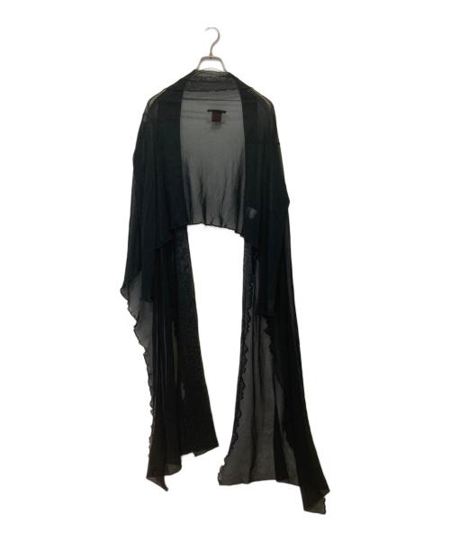 Jean Paul GAULTIER（ジャンポールゴルチェ）Jean Paul GAULTIER (ジャンポールゴルチェ) パワーネットメロウカーディガン ブラック サイズ:40の古着・服飾アイテム