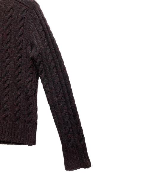 PRADA（プラダ）PRADA (プラダ) カシミヤ混ケーブルニット パープル サイズ:46の古着・服飾アイテム