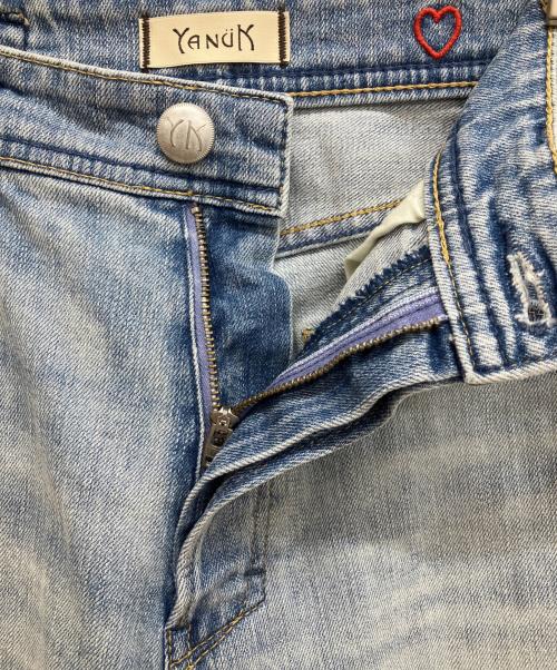 YANUK（ヤヌーク）YANUK (ヤヌーク) ボーイズ クロップドデニムパンツ ブルー サイズ:24の古着・服飾アイテム