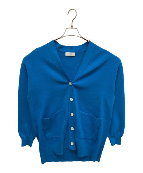 SLOBE IENA（スローブ イエナ）SLOBE IENA (スローブ イエナ) スムースVネックカーディガン ブルー サイズ:FREEの古着・服飾アイテム